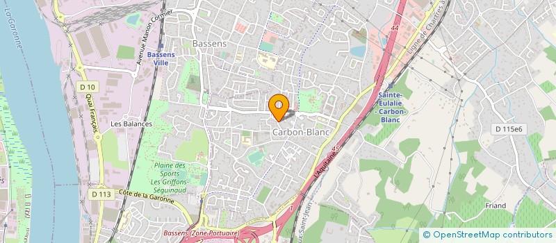 localisation de l'entreprise SPORT ET BIEN-ETRE  CARBON-BLANC