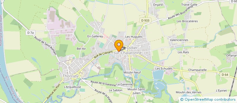 localisation de l'entreprise SPORT ET DETENTE à SAINT-DIDIER-SUR-CHALARONNE