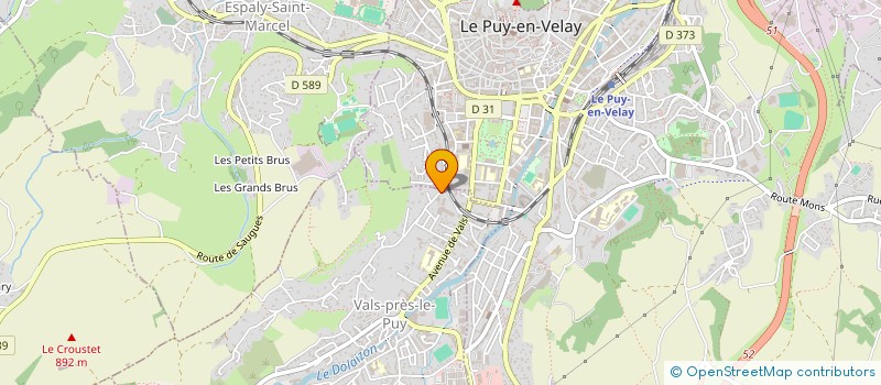 localisation de l'entreprise SPORT ET DETENTE 43 à VALS-PRES-LE-PUY