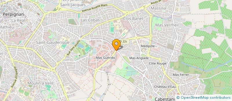 localisation de l'entreprise SPORT ET DETENTE  CABESTANY