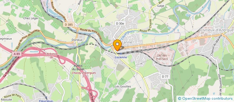 localisation de l'entreprise SPORT ET LOISIRS à LOZANNE