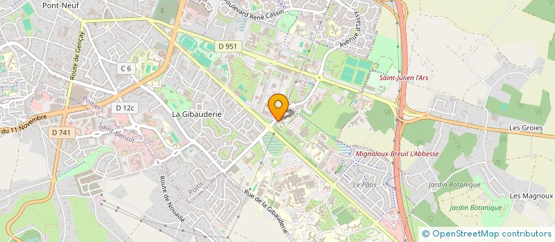 localisation de l'entreprise SPORT ET MANAGEMENT à POITIERS