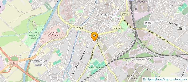 localisation de l'entreprise SPORT ET MOTRICITE EN DOUAISIS à DOUAI