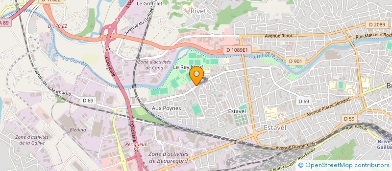 localisation de l'entreprise SPORT ET PARTAGE  BRIVE-LA-GAILLARDE