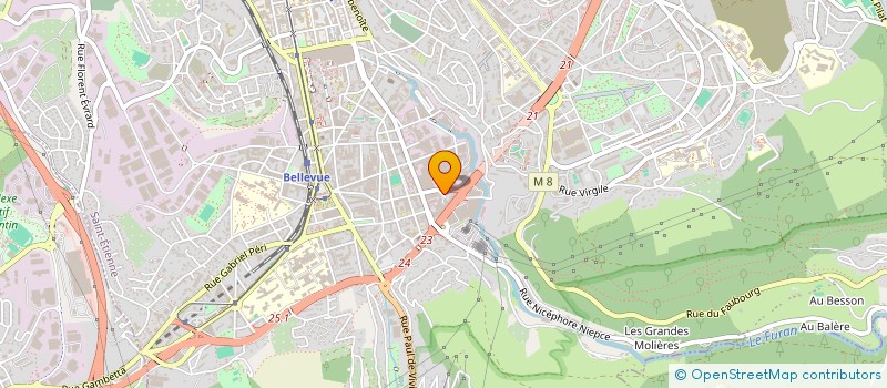 localisation de l'entreprise SPORT ET PRESTIGE à SAINT-ETIENNE