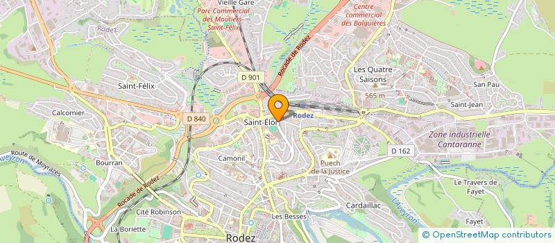 localisation de l'entreprise SPORT ET VIE  RODEZ