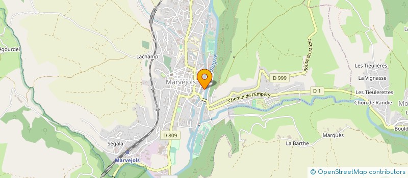 localisation de l'entreprise SPORT ETE  MARVEJOLS