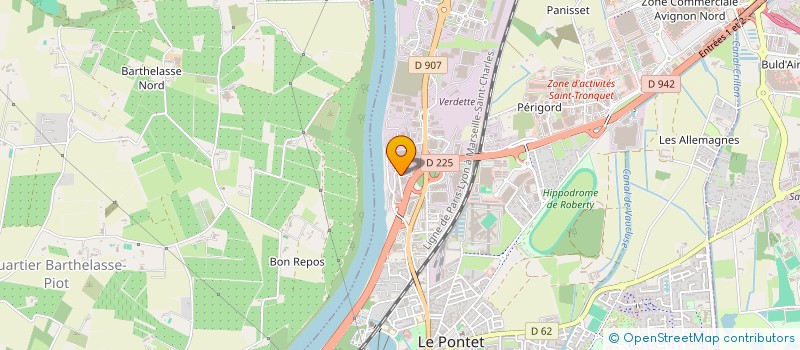 localisation de l'entreprise SPORT EVASION à LE PONTET