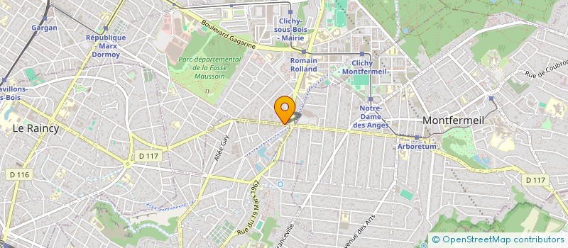 localisation de l'entreprise SPORT FOR EVASION à CLICHY-SOUS-BOIS