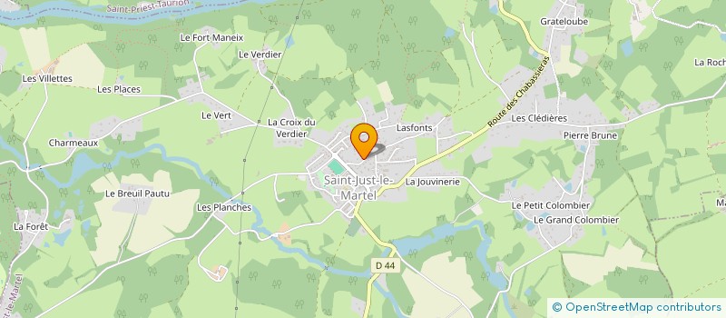 localisation de l'entreprise SPORT INCLUSIF  SAINT-JUST-LE-MARTEL