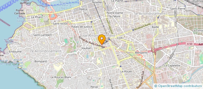 localisation de l'entreprise SPORT INVEST à MARSEILLE 6EME