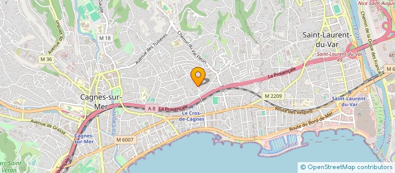 localisation de l'entreprise SPORT IUP à CAGNES-SUR-MER