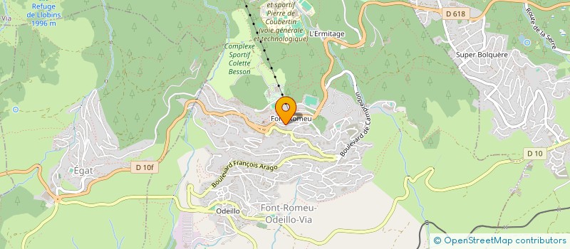 localisation de l'entreprise SPORT LOCAT INTERNATIONAL à FONT-ROMEU ODEILLO-VIA