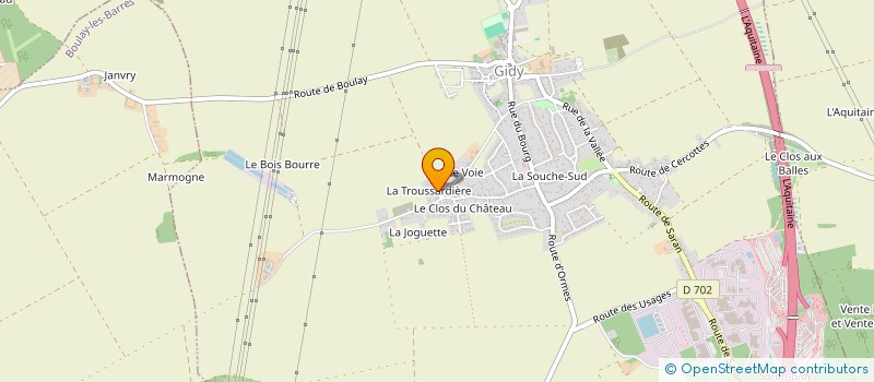 localisation de l'entreprise SPORT LOISIRS ASS MIXTE  GIDY