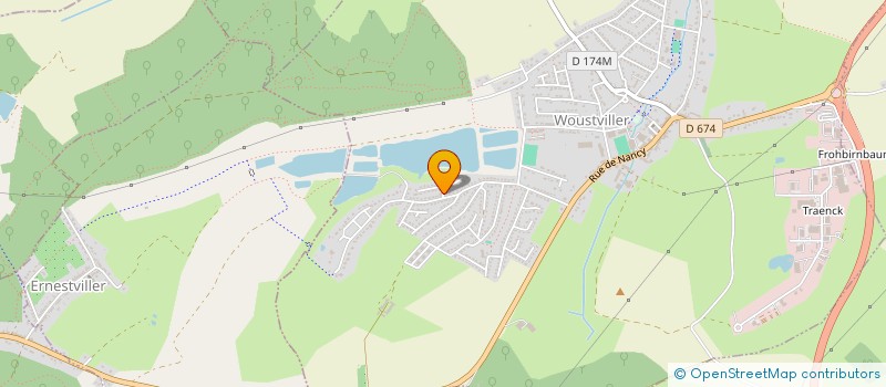 localisation de l'entreprise SPORT LOISIRS GYMNASTIQUE VOLONTAIRE DE WOUSTVILLER  WOUSTVILLER