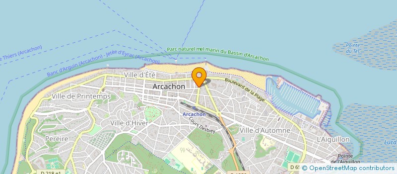 localisation de l'entreprise SPORT LOISIRS SANS FRONTIERES à ARCACHON