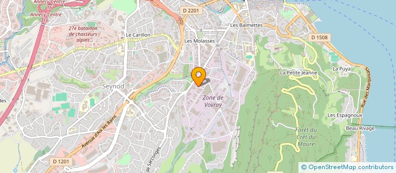 localisation de l'entreprise SPORT MAINTENANCE à ANNECY