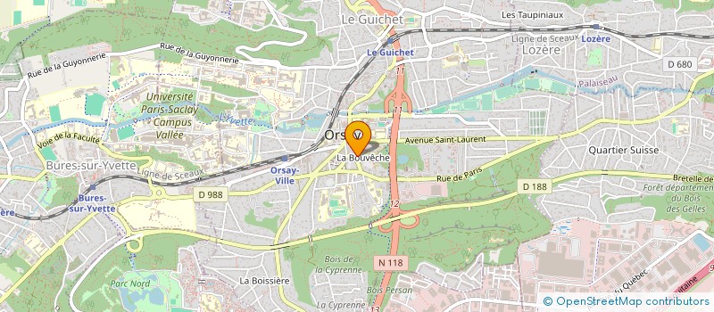 localisation de l'entreprise SPORT MODE à ORSAY