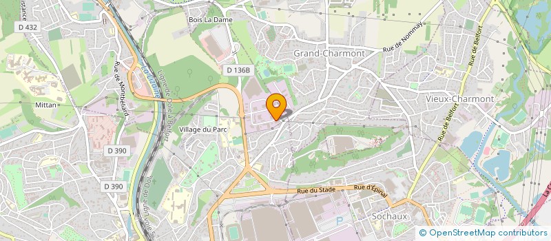 localisation de l'entreprise SPORT MOINS CHER à MONTBELIARD