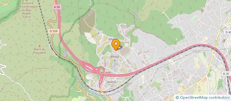 localisation de l'entreprise SPORT MONTAGNE 1850  LA CIOTAT