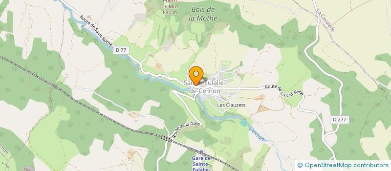 localisation de l'entreprise SPORT NATURE, CULTURE ET PATRIMOINE  LAPANOUSE-DE-CERNON