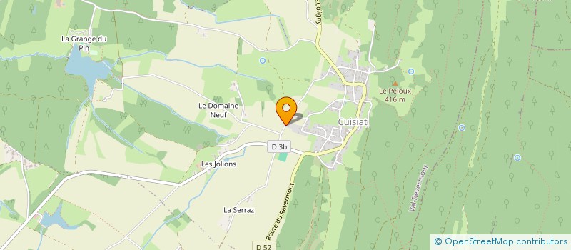 localisation de l'entreprise SPORT NATURE EN REVERMONT  VAL-REVERMONT