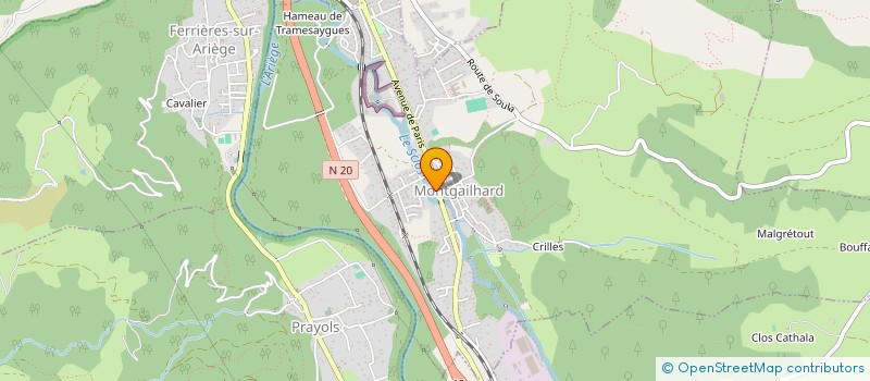 localisation de l'entreprise SPORT NATURE MONTGAILHARD à MONTGAILHARD