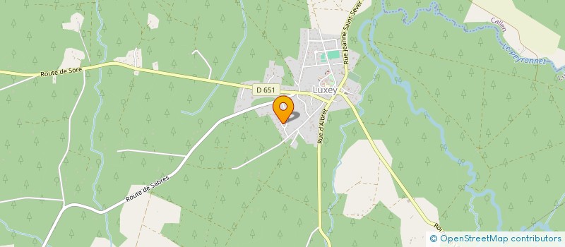 localisation de l'entreprise SPORT NATURE PERFORMANCES  LUXEY