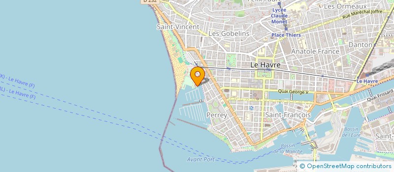 localisation de l'entreprise SPORT NAUTIQUE ET PLAISANCE  LE HAVRE