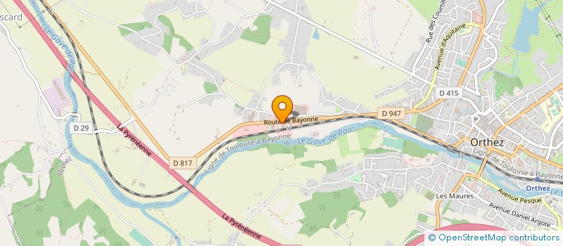 localisation de l'entreprise SPORT ORTHEZ  ORTHEZ