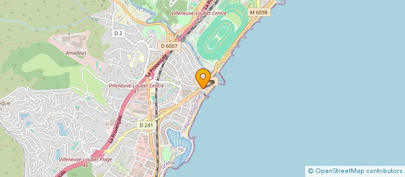 localisation de l'entreprise SPORT OUESSANT & SPA à VILLENEUVE-LOUBET