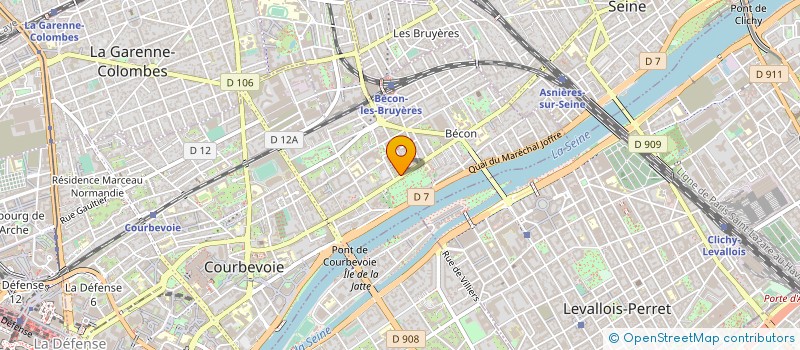 localisation de l'entreprise SPORT PACIFIC à COURBEVOIE