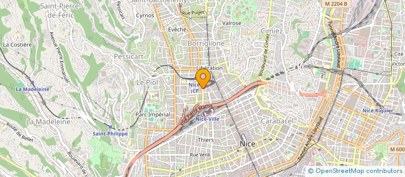 localisation de l'entreprise SPORT PASSION COTE D'AZUR à NICE