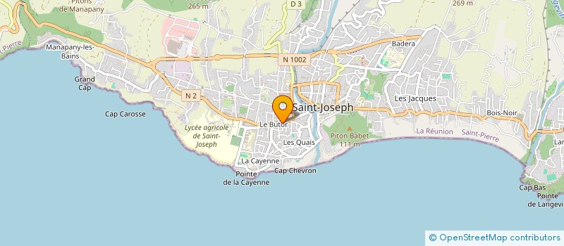 localisation de l'entreprise SPORT, PATRIMOINE, ANIMATION ET CULTURES DU SUD SAUVAGE à SAINT-JOSEPH