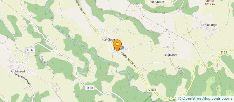 localisation de l'entreprise SPORT PERFORMANCE INSERTION 43  ARSAC-EN-VELAY