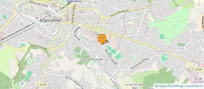 localisation de l'entreprise SPORT POUR TOUS 16 à ANGOULEME