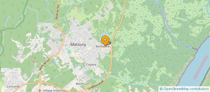 localisation de l'entreprise SPORT POUR TOUS GUYANE  MATOURY