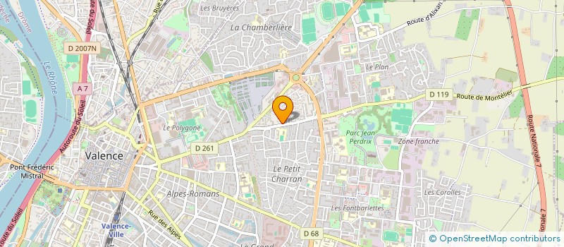 localisation de l'entreprise SPORT PUB.COM à VALENCE