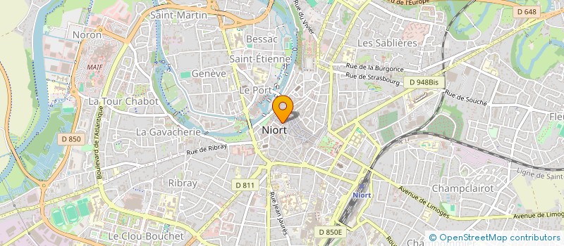 localisation de l'entreprise SPORT PUBLI ORGA REGIE EDITION à NIORT