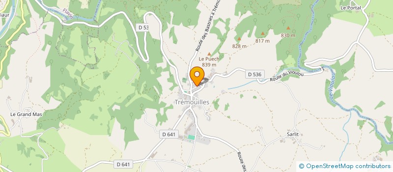 localisation de l'entreprise SPORT-QUILLES-MAILLET TREMOUILLES  TREMOUILLES