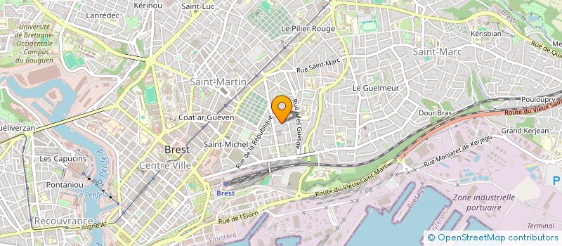 localisation de l'entreprise SPORT'S U à BREST