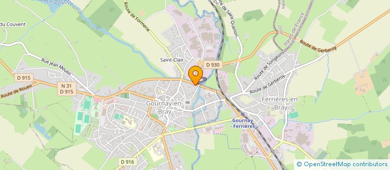 localisation de l'entreprise SPORT-SANTE BIEN-ETRE PAYS-DE-BRAY  FERRIERES-EN-BRAY