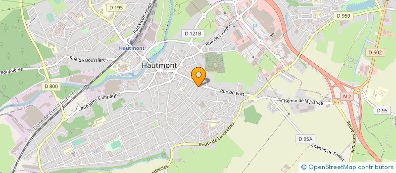 localisation de l'entreprise SPORT SANTE LOISIRS HAUTMONT à HAUTMONT