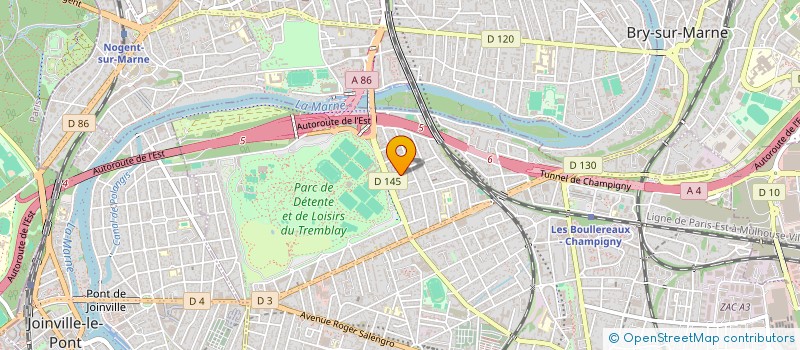 localisation de l'entreprise SPORT SERENITY à CHAMPIGNY-SUR-MARNE