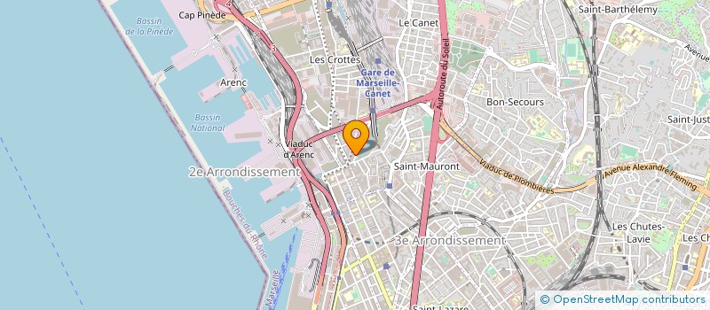 localisation de l'entreprise SPORT SUD AMBITION à MARSEILLE