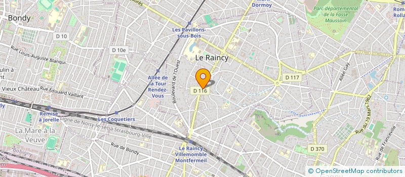 localisation de l'entreprise SPORT SYSTEM  LE RAINCY