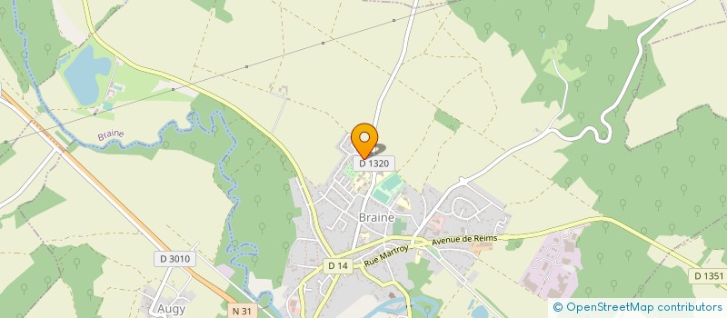 localisation de l'entreprise SPORT TAMBOURIN AXONAIS  BRAINE