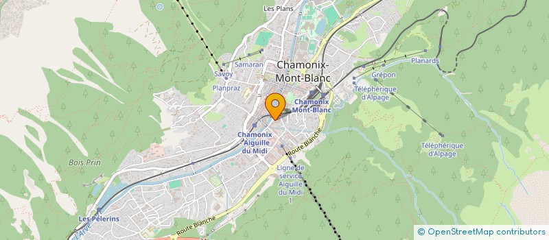 localisation de l'entreprise SPORT'TRAIL  CHAMONIX-MONT-BLANC