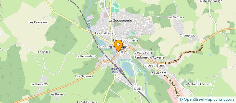 localisation de l'entreprise SPORT TREMPLIN PUISAYE FORTERRE à TOUCY