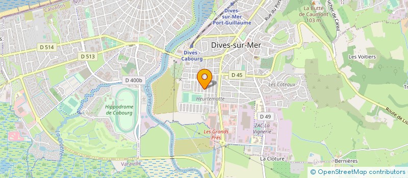 localisation de l'entreprise SPORT UNION DIVES CABOURG FOOTBALL  DIVES-SUR-MER